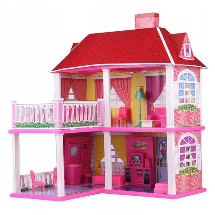 Къща за кукли с обзавеждане-83х25х70 см./къща с кукла