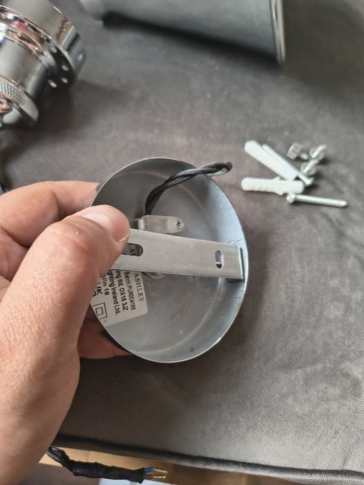 Хромиран абажур Laura Ashley Rufus Pendant