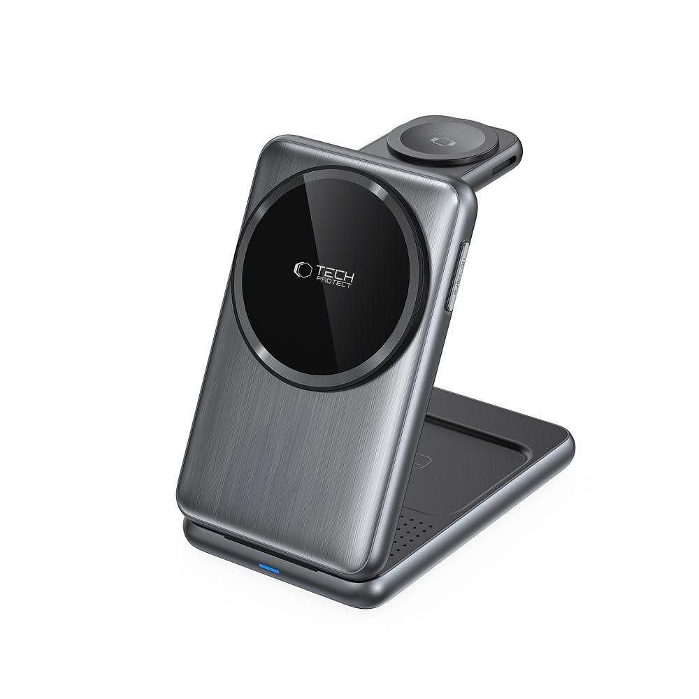 Стойка за безжично зареждане tech protect qi15w - a42 3in1magnetic mag