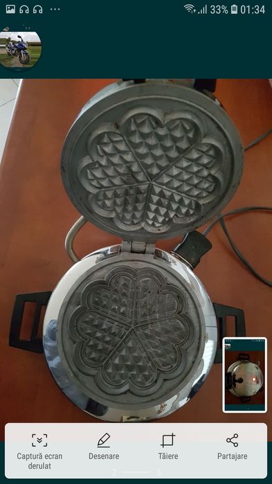 Capace inox oale sub presiune aparat vafe, wafe