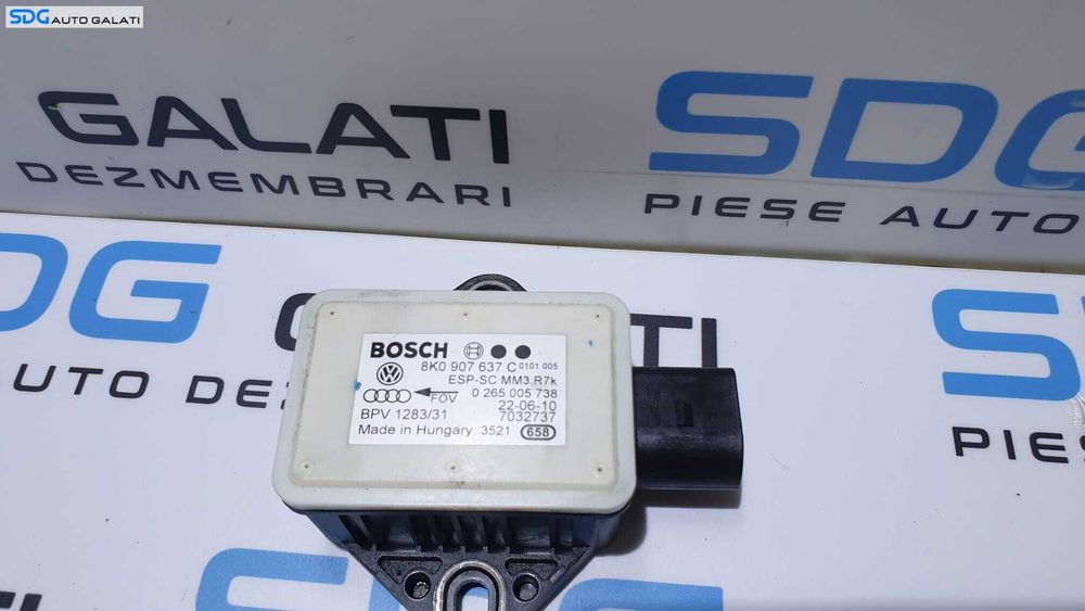 Unitate Modul Calculator ESP Audi A4 B8 2008 - 2015 Cod 8K0907637C 0265005738 [L7150]