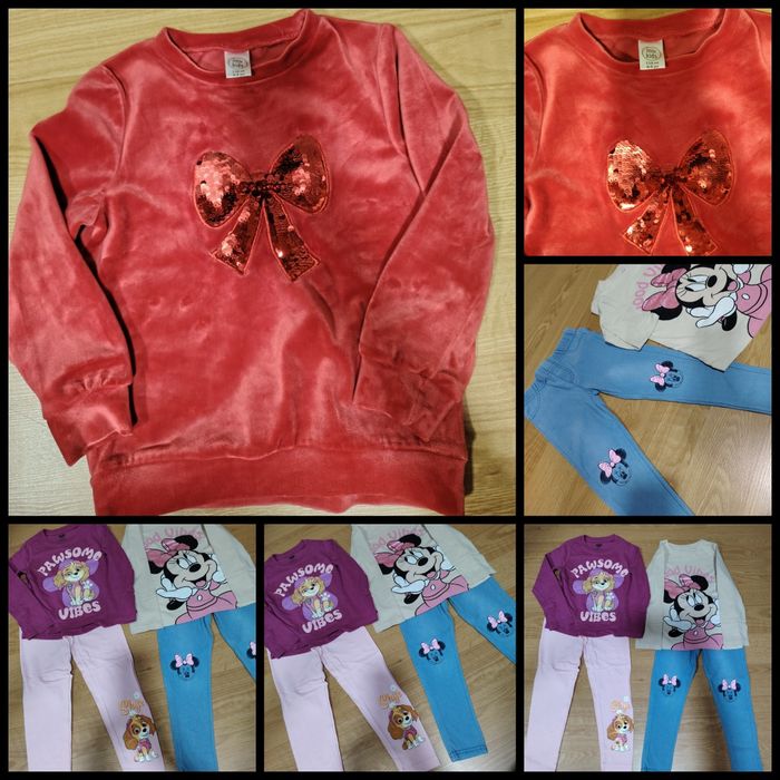 Bluza roșie25 lei  și compleuri 104-110,30 lei