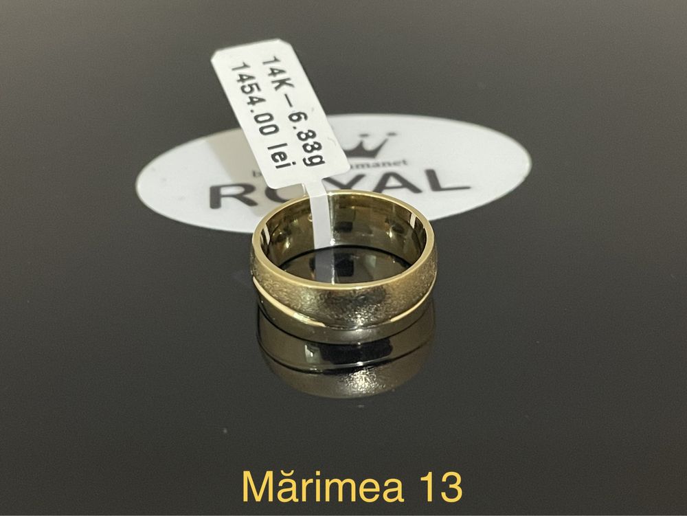 Bijuteria Royal CB : Inel stil Verigheta aur 14k 6,33gr mărimea 13