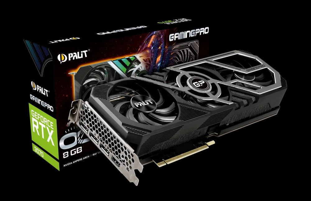 Видеокарта Palit RTX 3070 GAMINGPRO OC 8GB