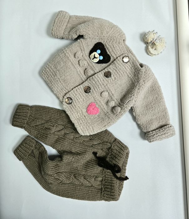 Детские вязаные костюмы • Гипоаллергенные • Тёплые и уютные