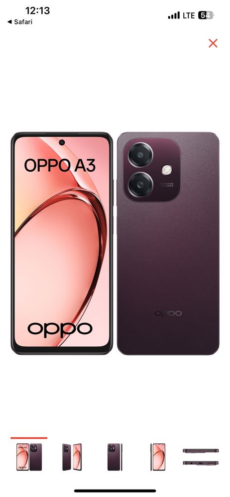 Смартфон OPPO A3x4/128 GB Nebula Red