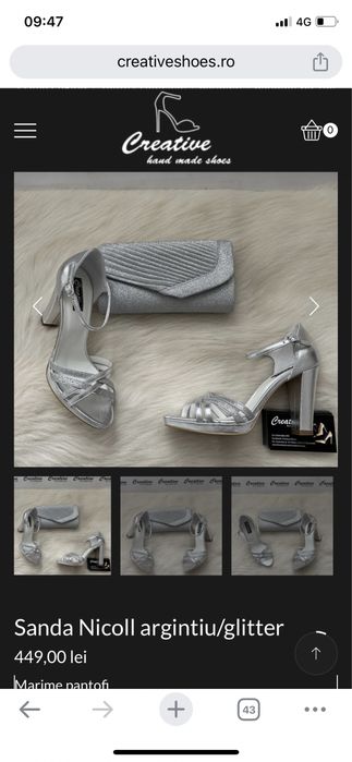 Sandale piele naturala, marimea 40