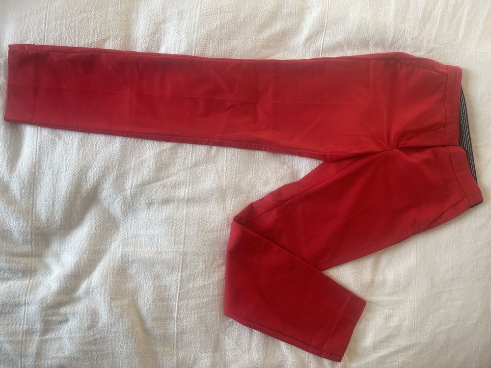 Pantaloni eleganți damă S roșii