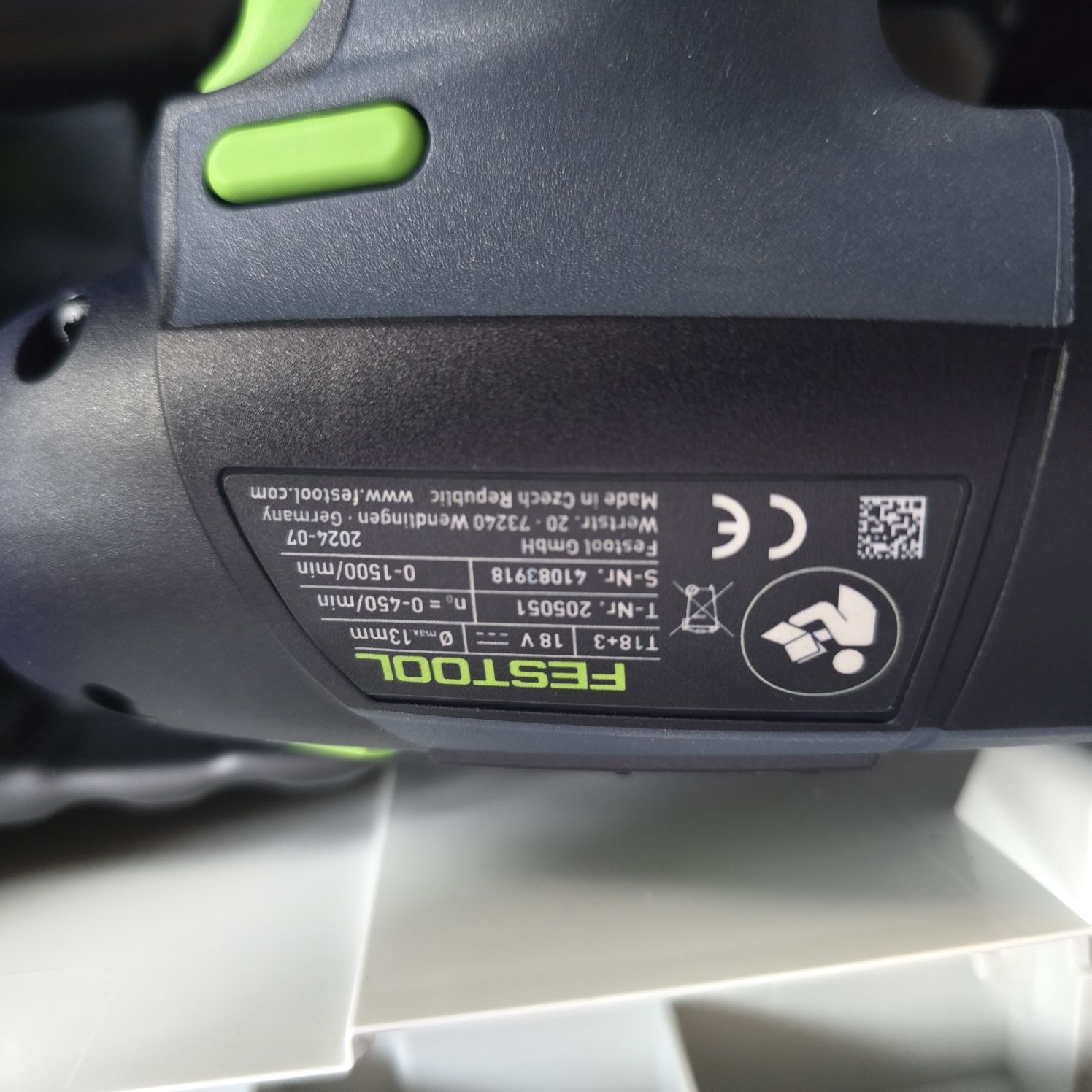 Акумулаторен винтоверт FESTOOL T18+3 Basic