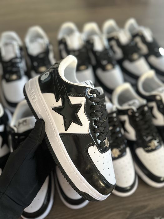 Bapesta Black White Star Calitate Premium