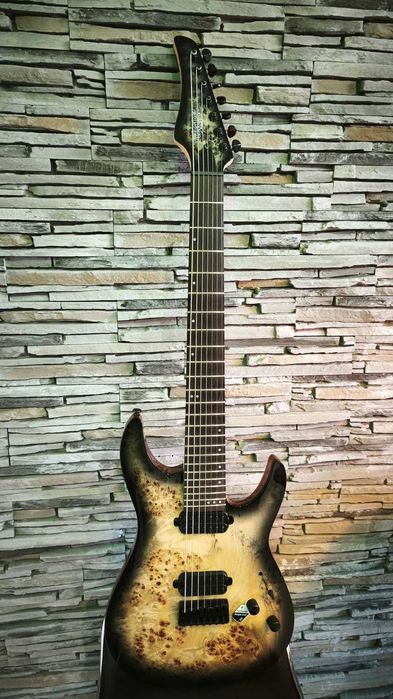 Chitara electrica Schecter C-7 Pro Charcoal Burst + toc Gator