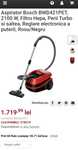 Aspirator cu spalare Bosch BWD421PET, 2100 W, rosu