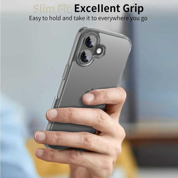 Калъф tech-protect flexair hybrid за iphone 17 в прозрачен цвят