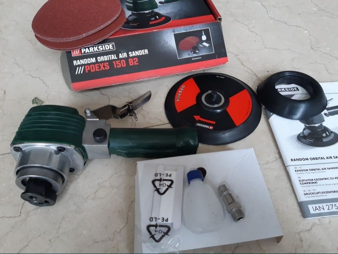 Random Orbital Air Sander cu accesorii Nou