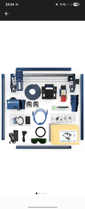 Set masina de gravat laser automata S30, SCULPFUN, Duza incorporata