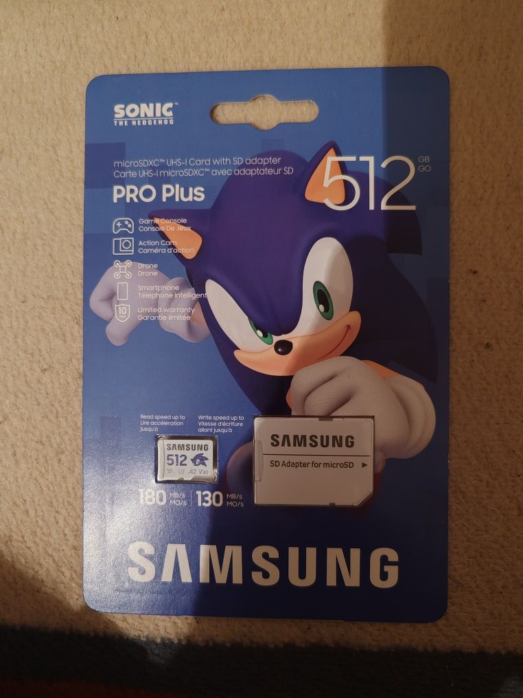 Card de memorie Samsung  pro plus micro sdxc 512 GB sonic edition