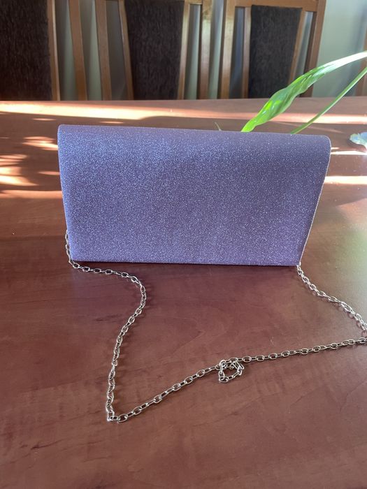 Geanta ocazie roz sclipici