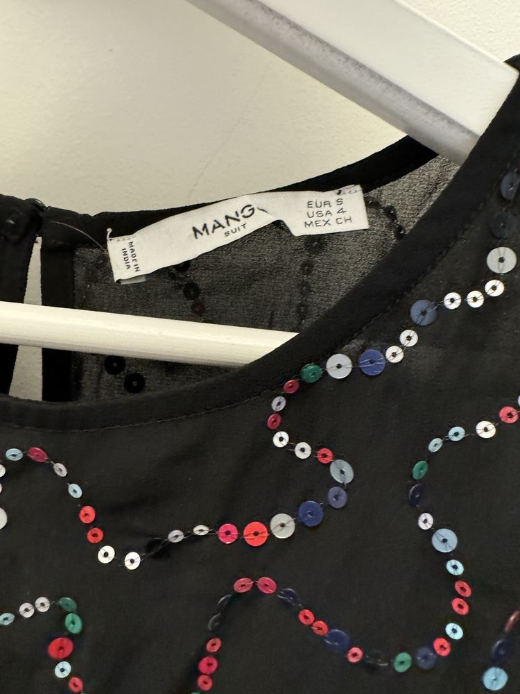 Mango топ с мъниста S