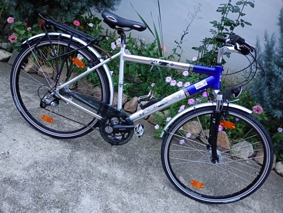 Bicicletă bărbați ARCADIA,cu 24 vit,Deore,furcă cu blocaj !