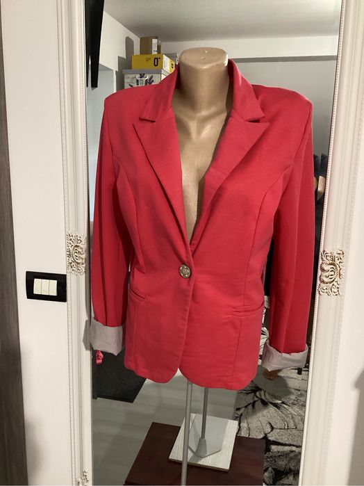 Sacou roz L elastic