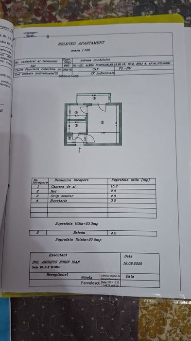 Vând garsioneră , confort 1.