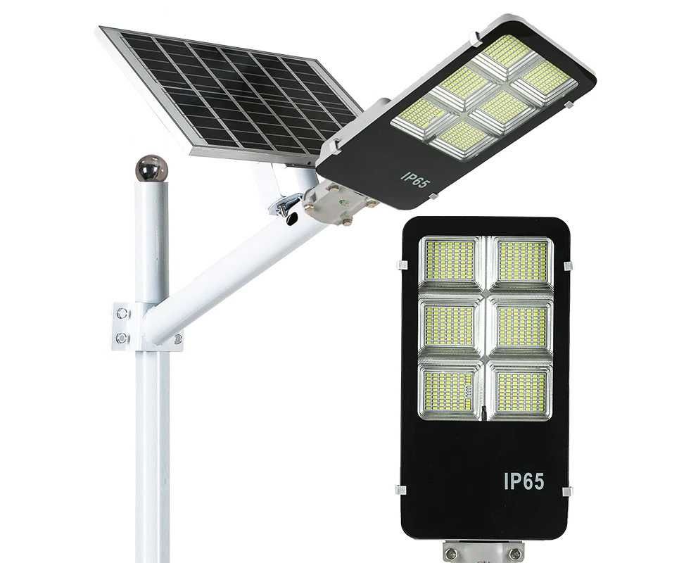 Lampa solara stradala 500W LED SMD cu panou solar brat montare