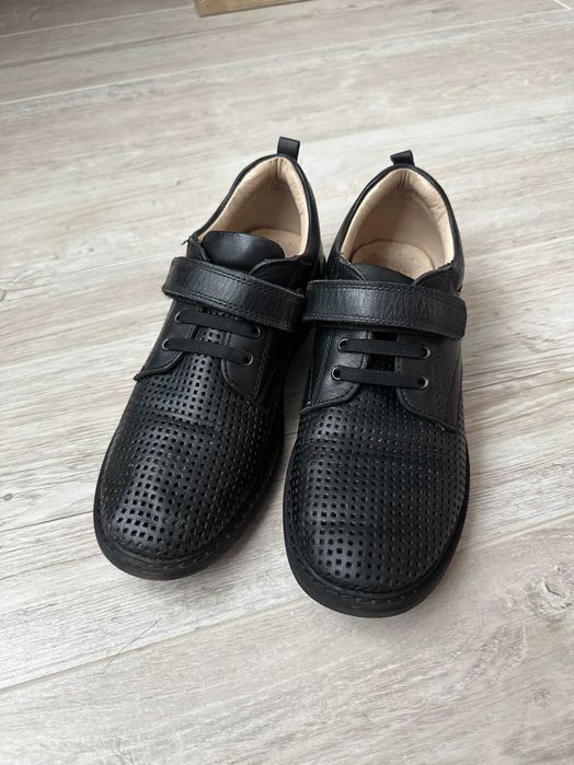 Туфли школьные для мальчика кожаные