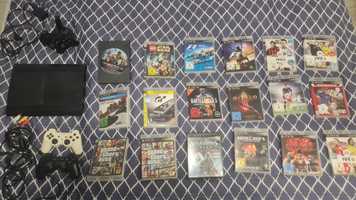 Consola Play Station 3 - PS 3 + 18 jocuri + 2 manete