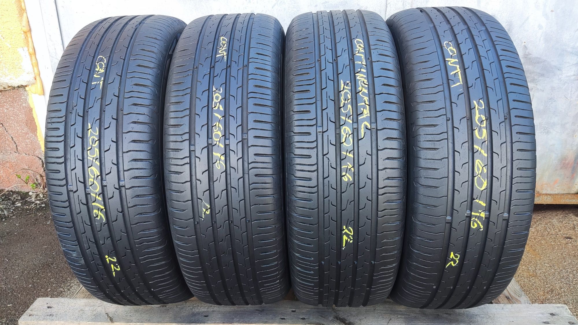4бр. летни гуми 205/60/16 Continental Conti Eco Contact 6
dot22
6.9mm