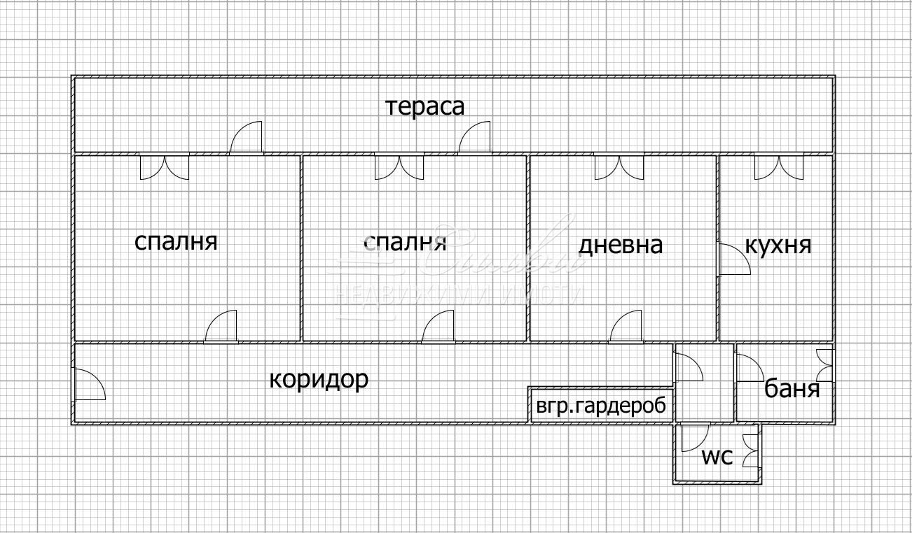 Тристаен ТУХЛЕН апартамент - кв.Добруджански
