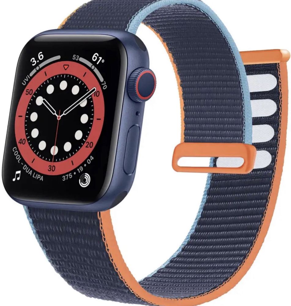 Curea Husa Folie Bracelet Nylon Sintetic Compatibila Ceas Apple Watch