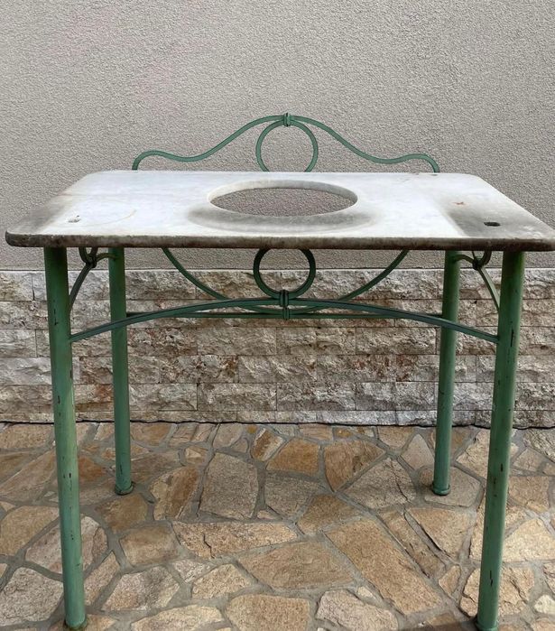 Suport de chiuvetă cu blat de marmură