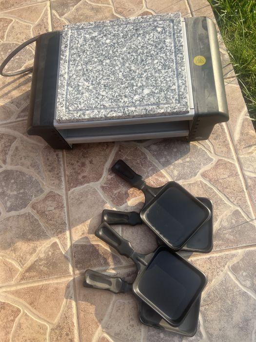 Gratar raclette din piatra de granit 4 persoane