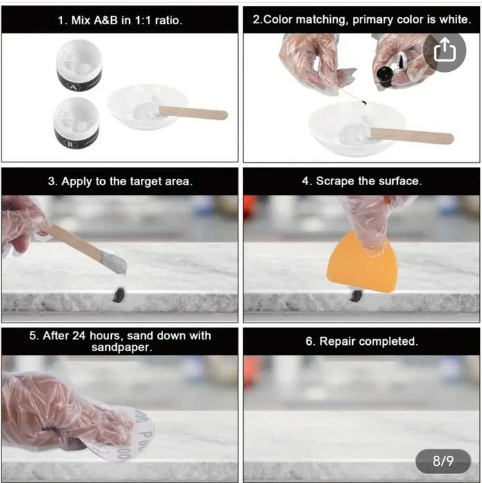 Ремонтен комплект за вана, Маркер за възстановяване на фуги CERAMICPEN