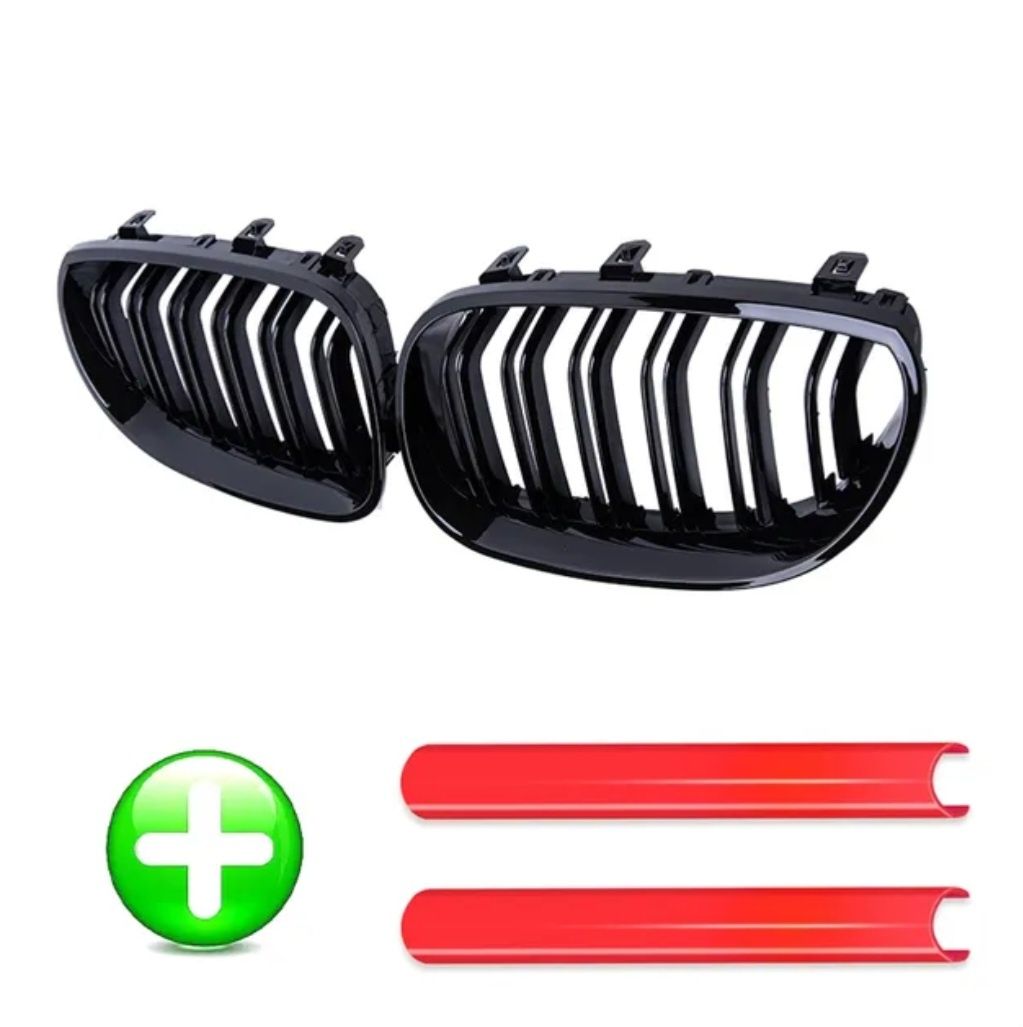 Set Grile Duble si V-Brace Bmw E60 M Negru