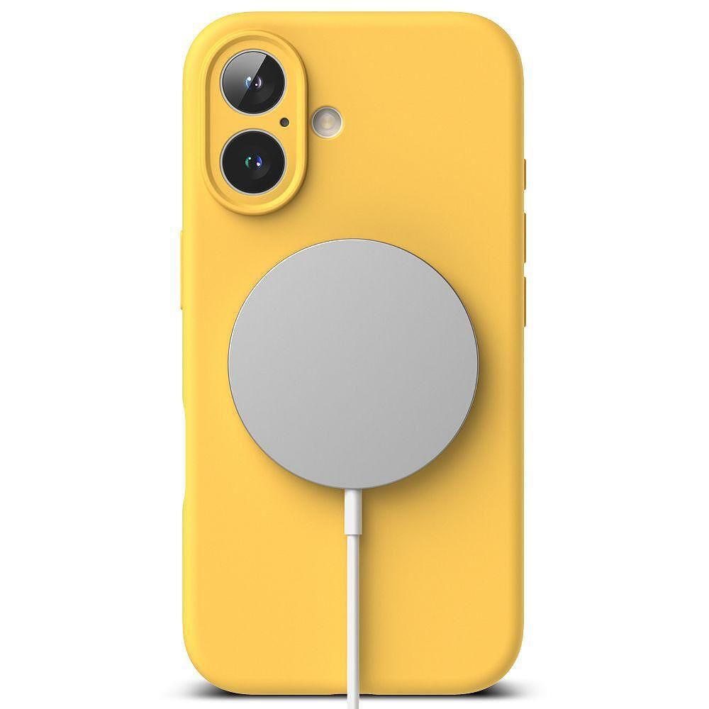 Кейс ringke silicone magnetic magsafe за iphone 16 - жълт