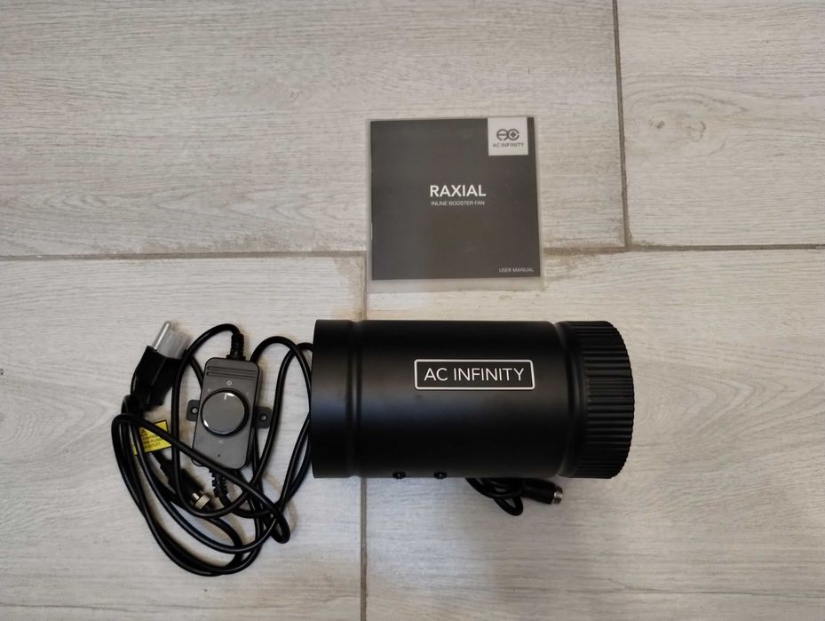 Ventilator inline AC Infinity Raxial S4 100mm cu controler viteză