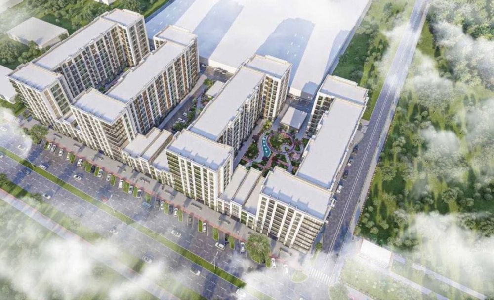 Новостройка CHIMGAN HILLS Чимган эко базар Темур Малик коробка 39.4 м2