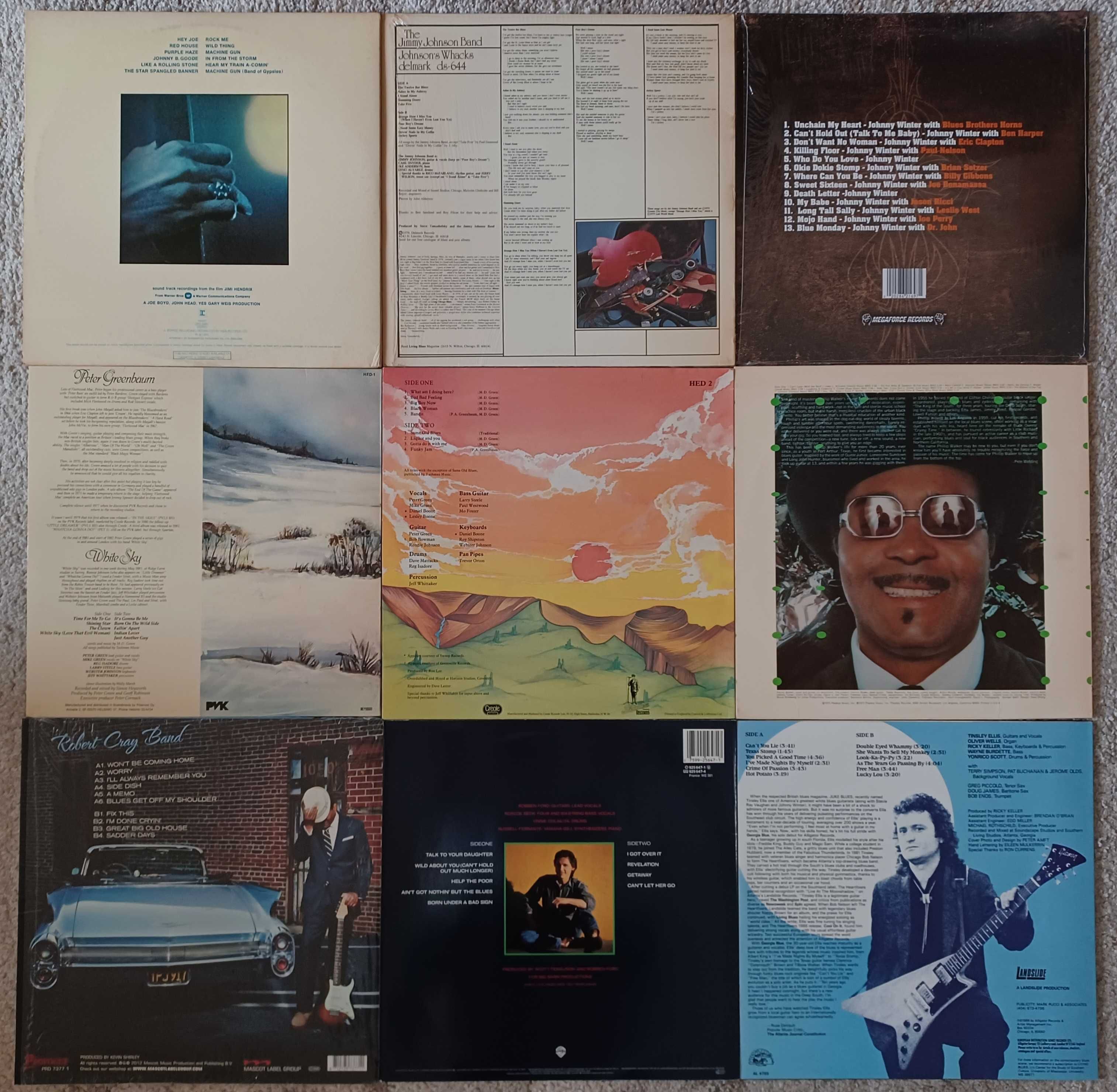 Discuri vinil blues - Jimi Hendrix, Johnny Winter, Peter Grenn...