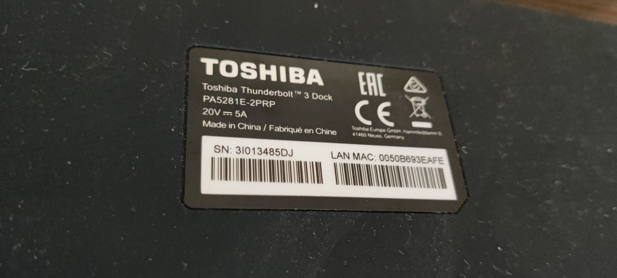 Toshiba docking station Lenovo
