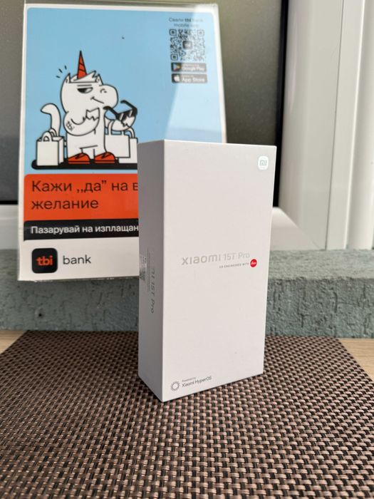 НОВ! Xiaomi 15T PRO Лизинг от 40лв/м 5G Black 12/256gb черен Гаранция!