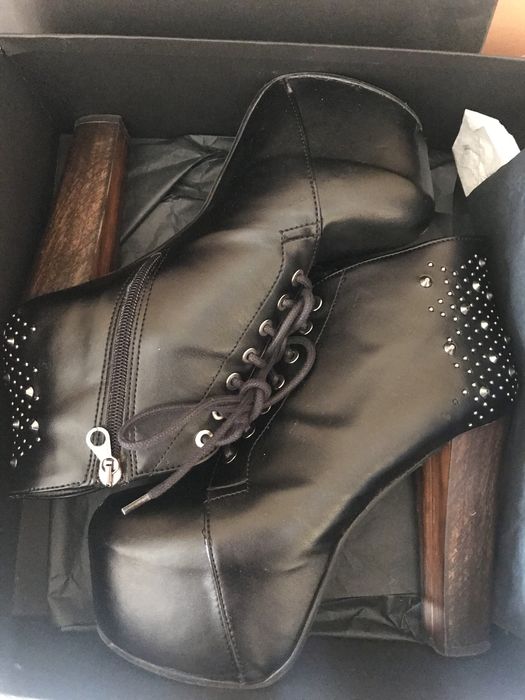 Боти ест. Кожа / дебел ток