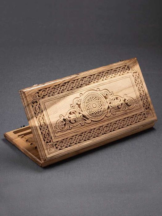 Нарды резные "Восточный узор" из ореха (Армения)