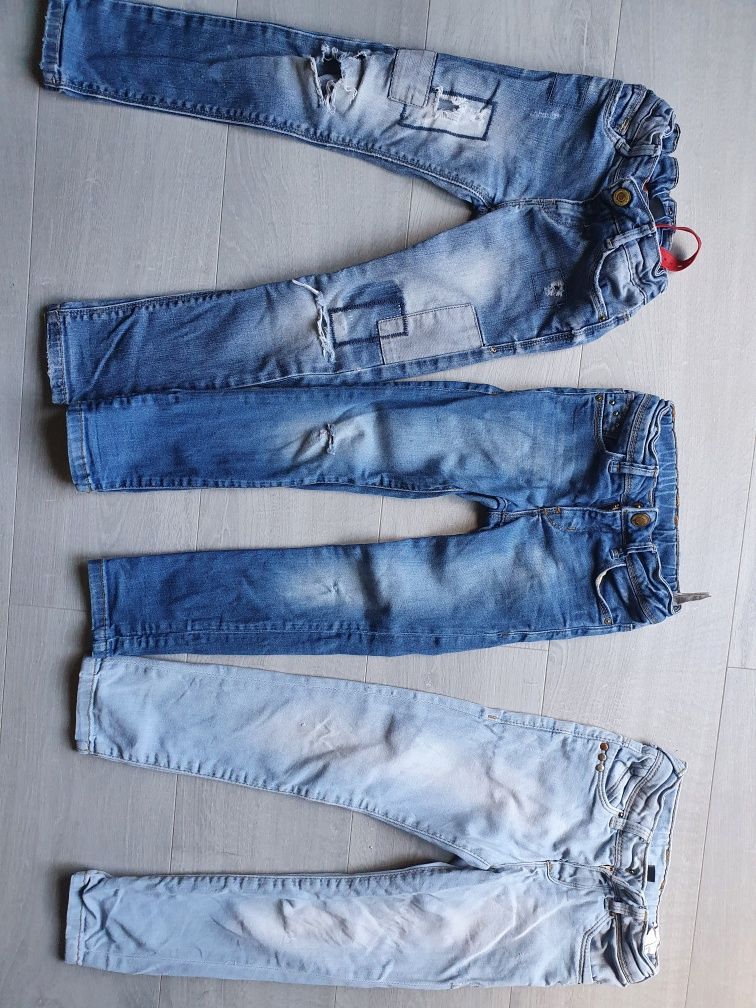 3 perechi jeans Zara 3-4ani 104cm