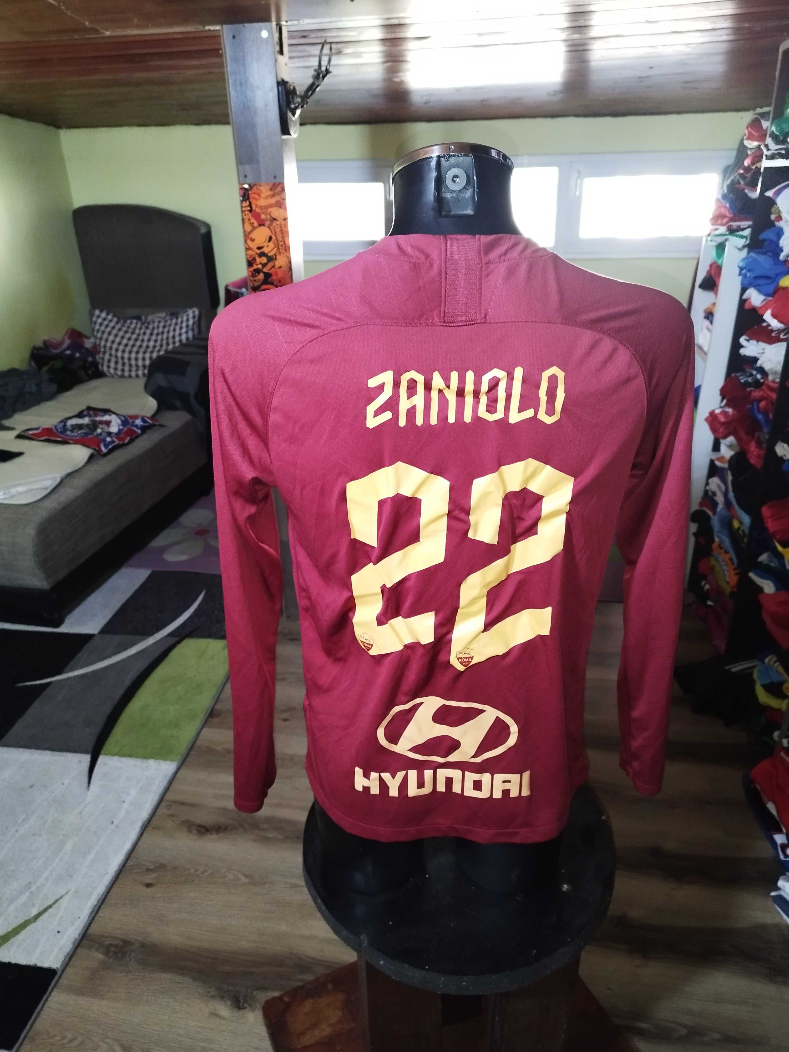 tricou as roma nike zaniolo #22 sezon 2019 marimea L