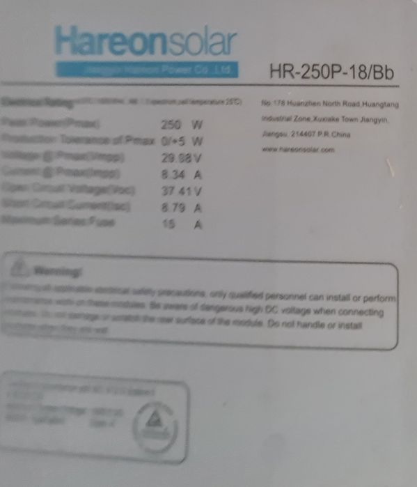 Vând panouri fotovoltaice