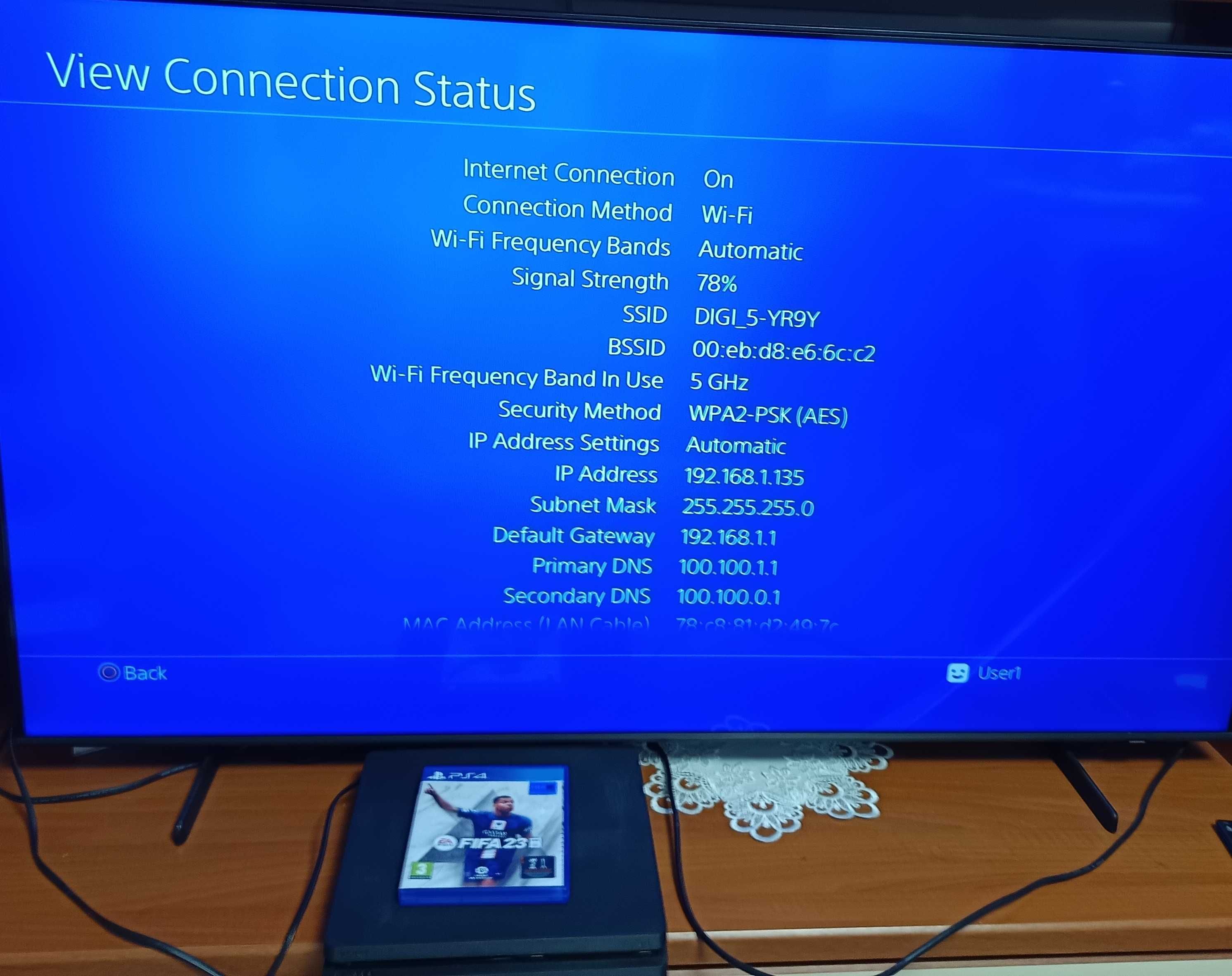 Consola Sony PlayStation 4 PS4 Slim500Gb Fifa23 impecabila completa