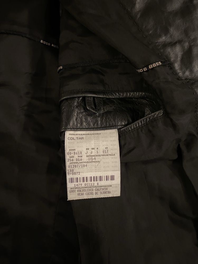 Geaca Piele Hugo Boss barbateasca
