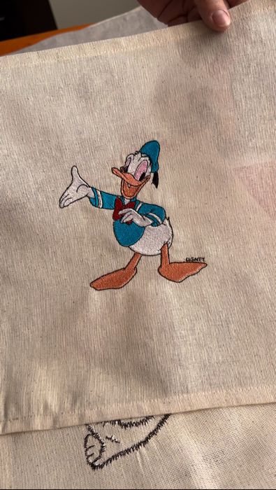 Saculet cu prosopel personalizate cu broderie ptr copilasi