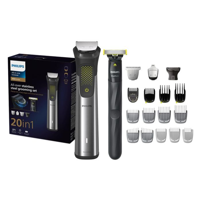 Триммер Philips + One Blade MG9553/15 20в1 9000 Серия 1 Год Гарантия